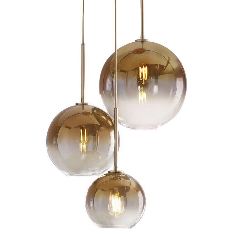 LED pendant light in industrial style, height adjustable