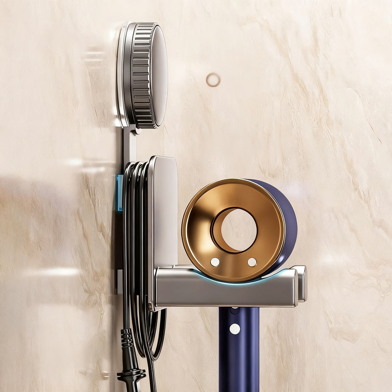 Suction cup holder for hair dryer and bathroom accessories