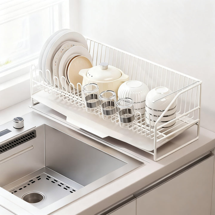 Carbon steel dish rack with accessories, modular