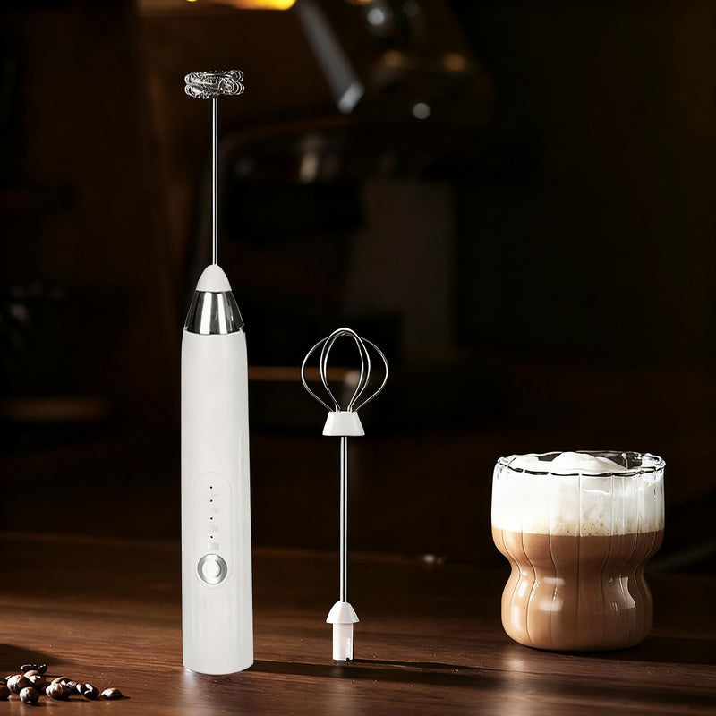 Electric milk frother, USB-C, multiple functions