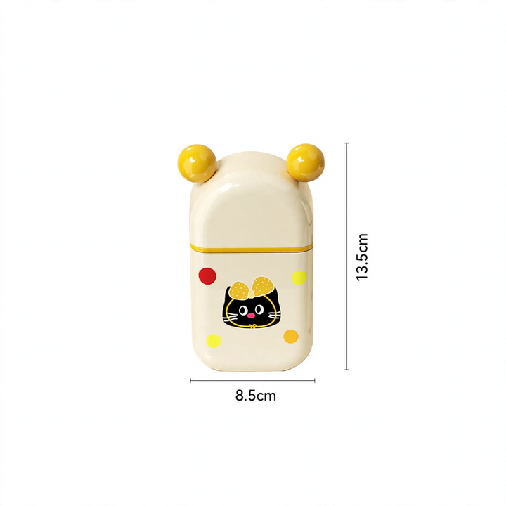 Portable soap dish with lid, mini size