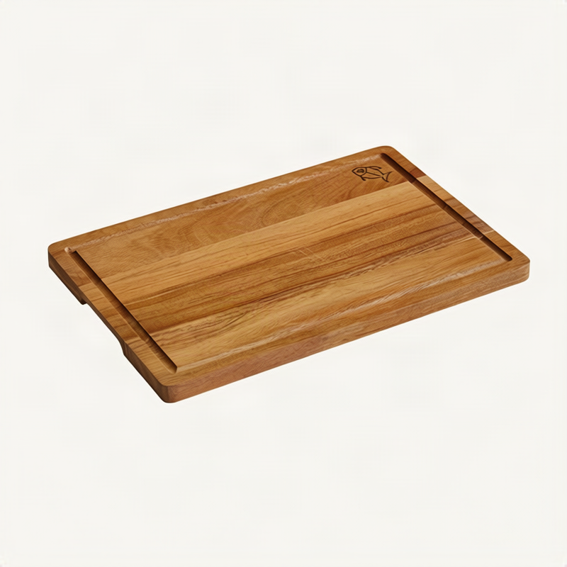 Wood cutting board, square, portable