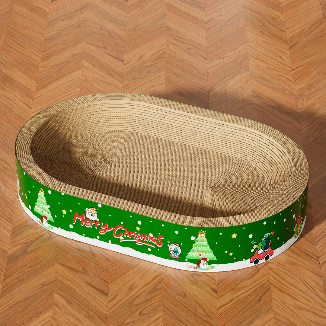 Cat scratching board made of corrugated cardboard
