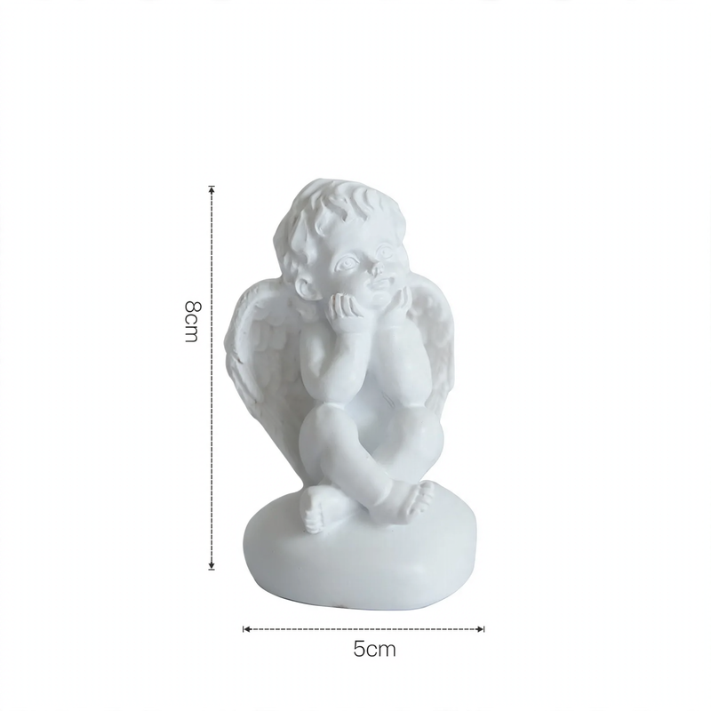 Miniature Angel Figure made of Resin, Table Decoration