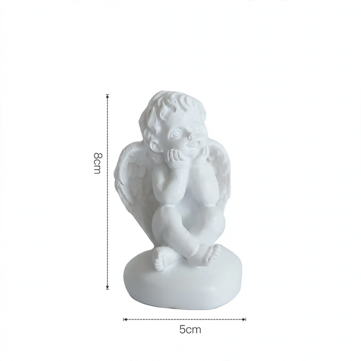 Miniature Angel Figure made of Resin, Table Decoration