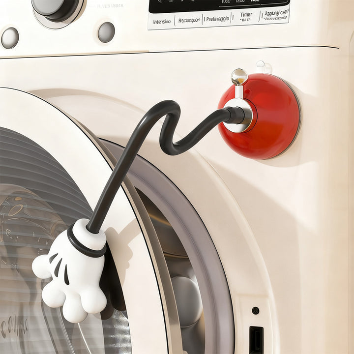 Magnetic ventilation holder for washing machines