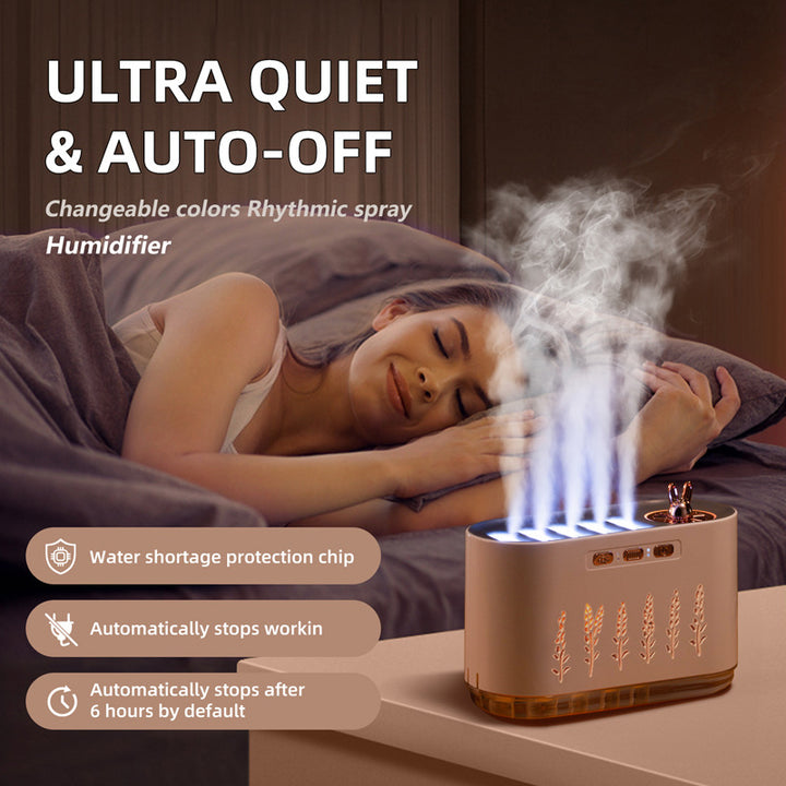 Sound-controlled aroma diffuser with LED light