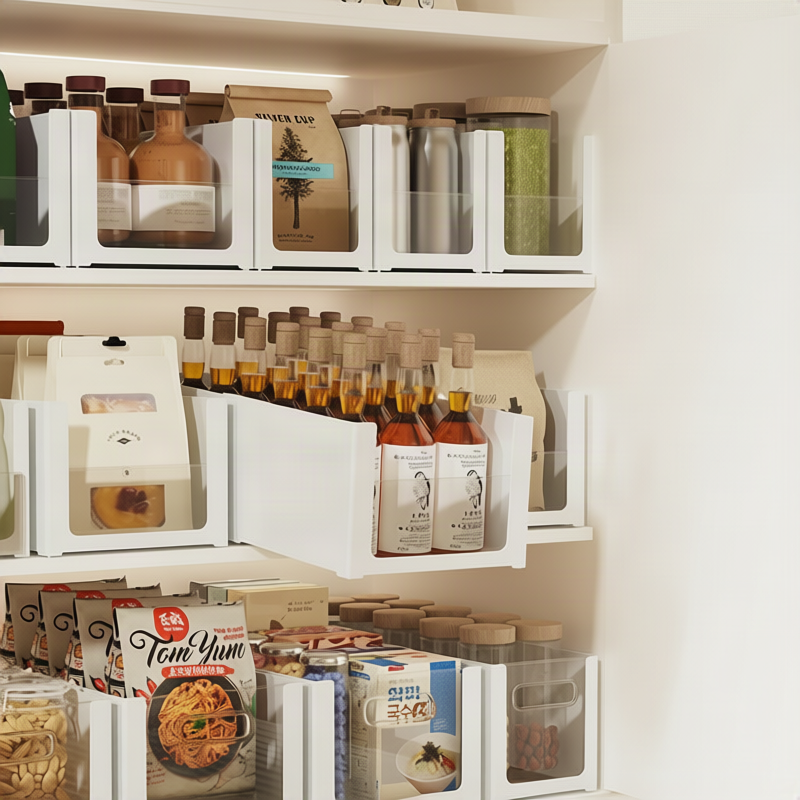 Wall-mounted storage box with compartments