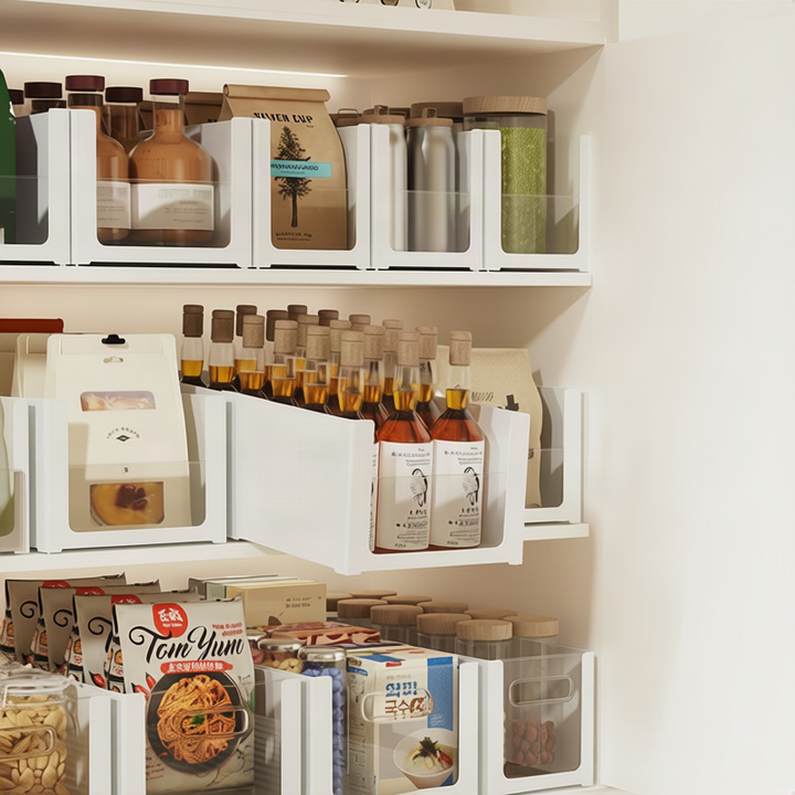 Wall-mounted storage box with compartments