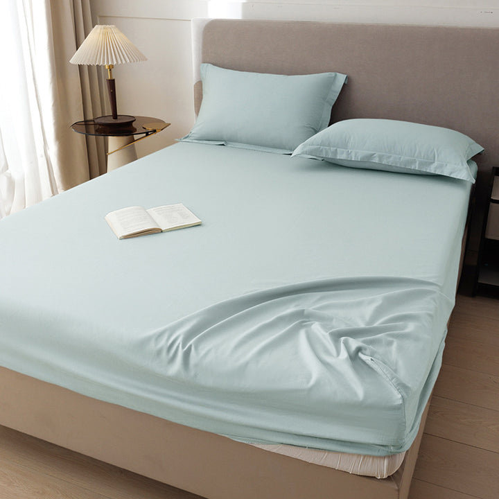 Cotton fitted sheet set, 1.2 m, solid colors