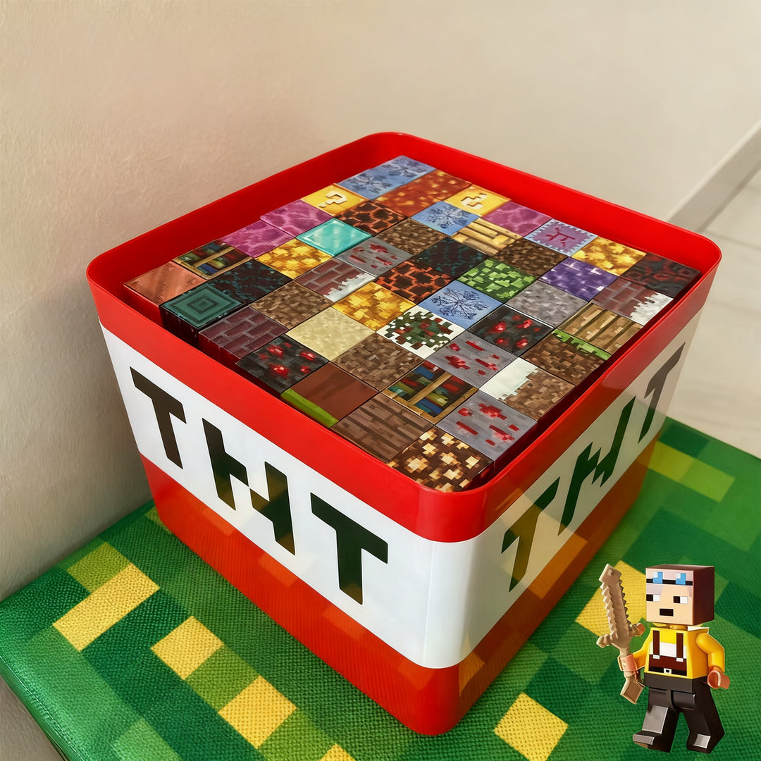 Magnetic building blocks, domino style