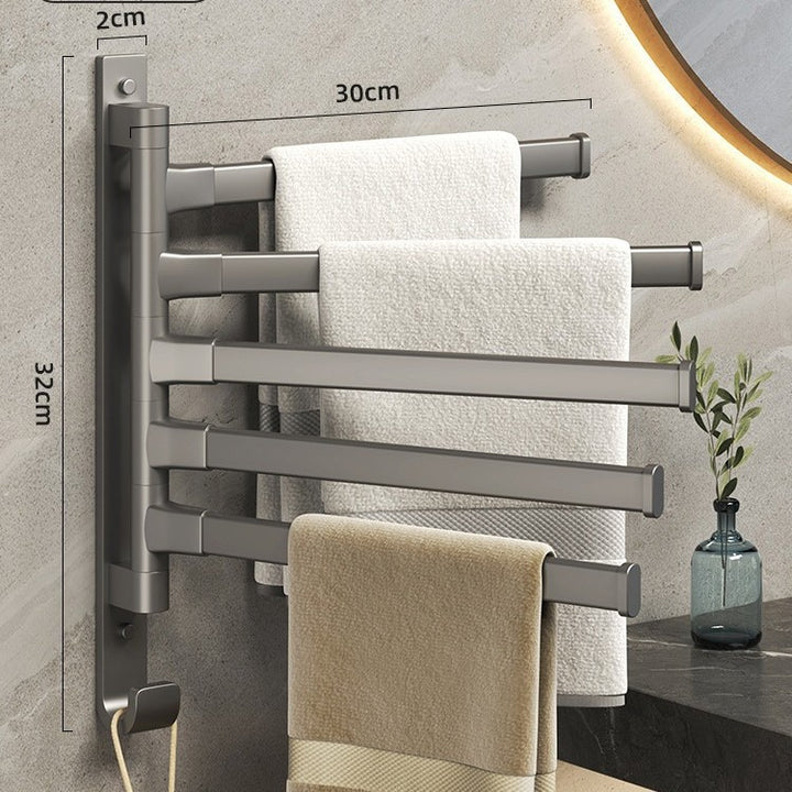 Towel holder with suction cup, foldable