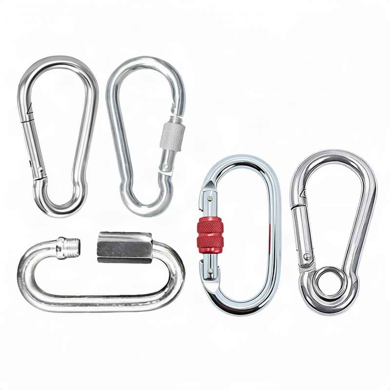 Safety carabiner made of carbon steel
