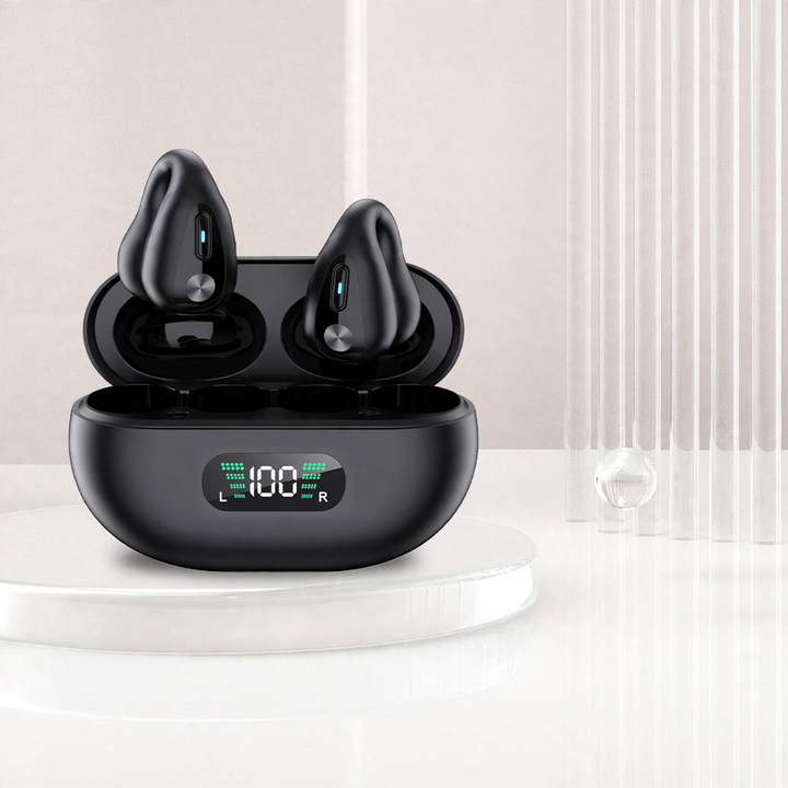 Bone conduction earphones, Clip-On, Bluetooth