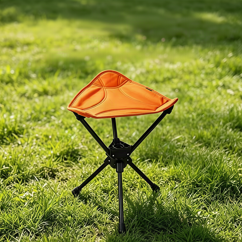 Camping chair, three-legged, foldable, lightweight