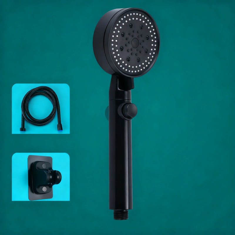 Hand shower with 3 spray types and stop function