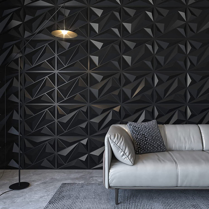 PVC wall panels, 3D structure, 30×30 cm