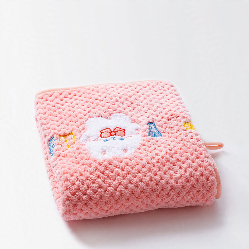 Pet bath towel made of coral fleece, absorbent