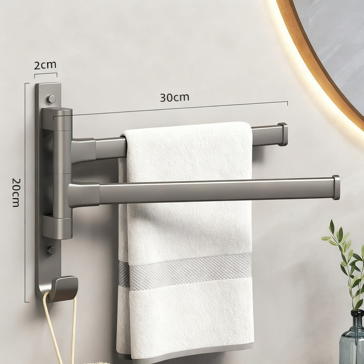 Towel holder with suction cup, foldable