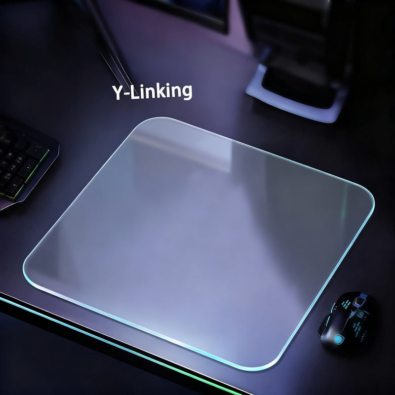 Tempered glass cushion for gaming mouse