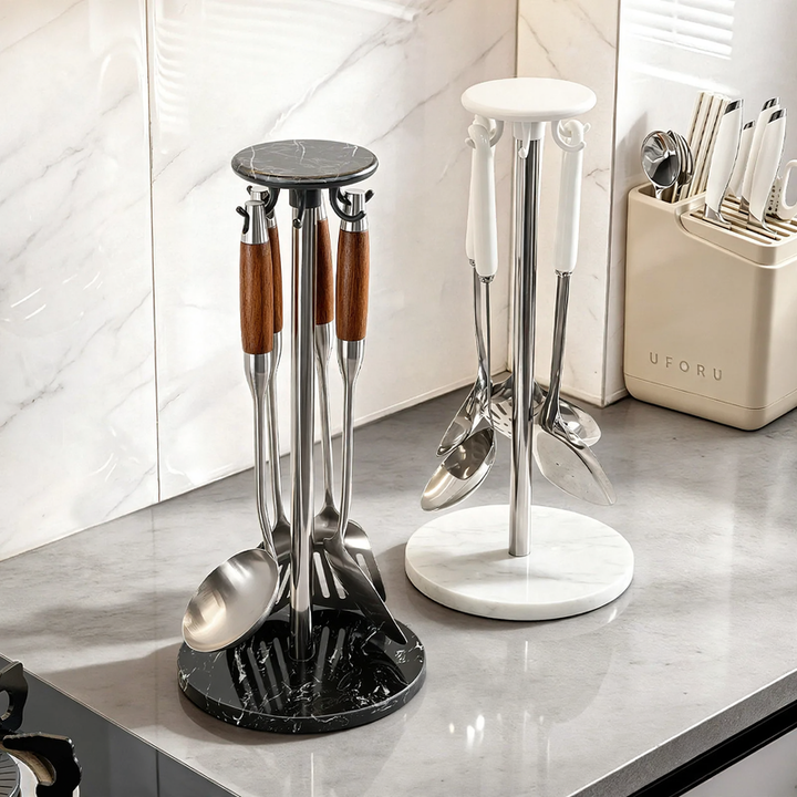 Rotatable kitchen stand made of stainless steel