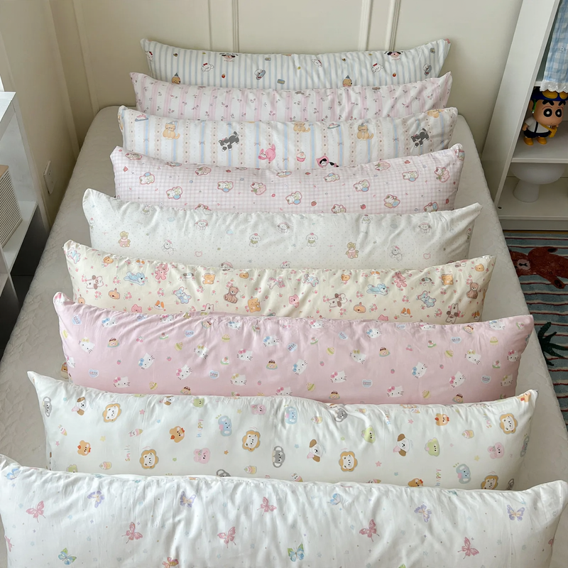 Long cotton back pillow 40 × 115 cm
