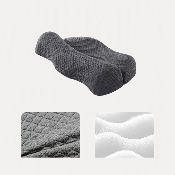 Memory foam neck support pillow with heating function