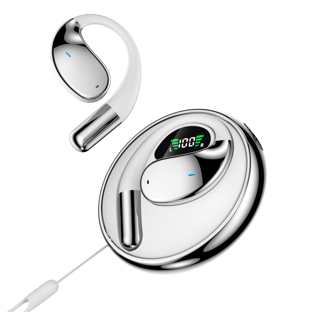 Open wireless earbuds for hanging