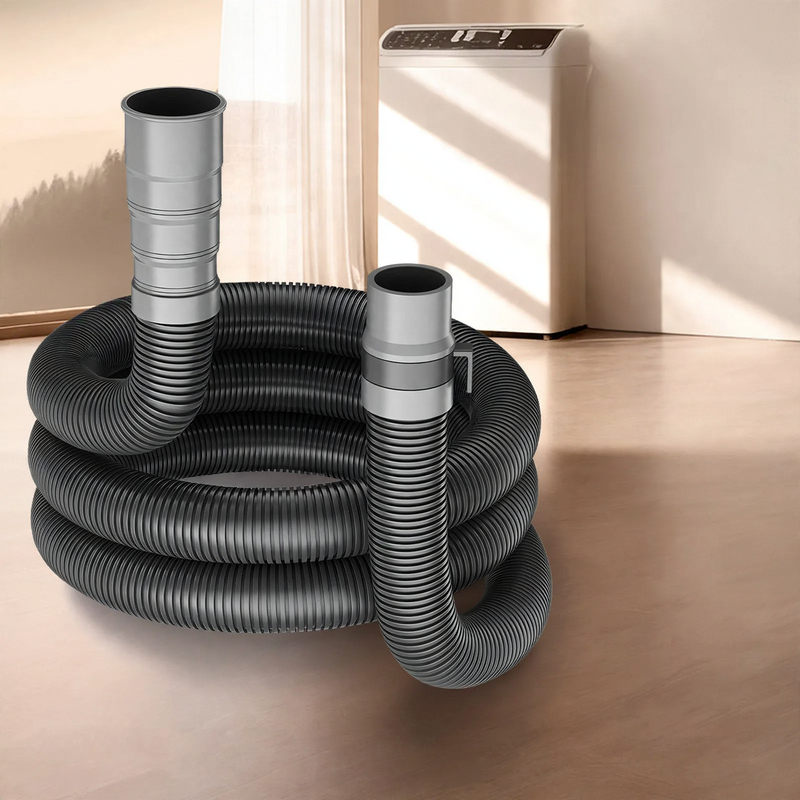 Washing machine drain hose, PVC/Silicone