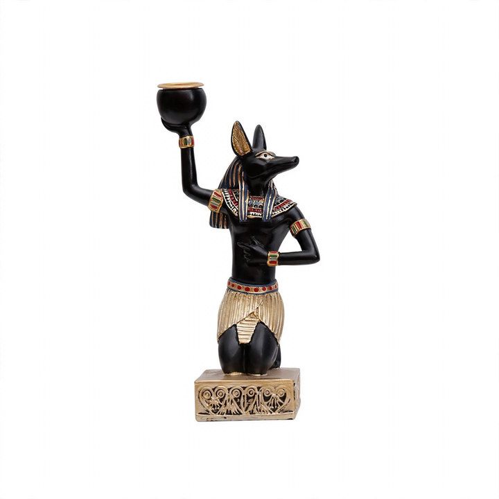 Egyptian cat figurine, resin