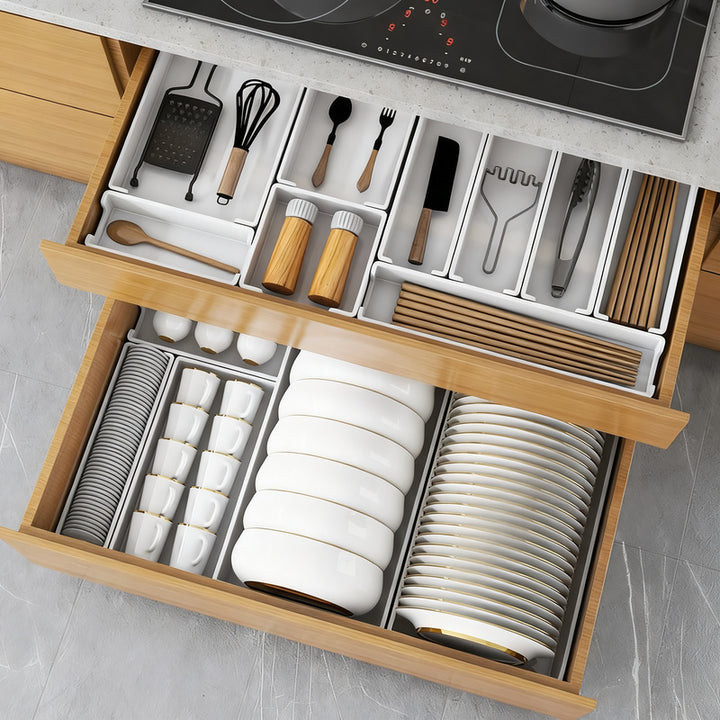 Plastic storage box for kitchen and cabinet