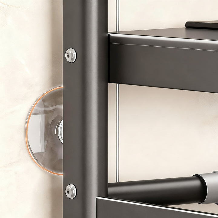 Toilet shelf, extendable, 1–3 levels, steel frame