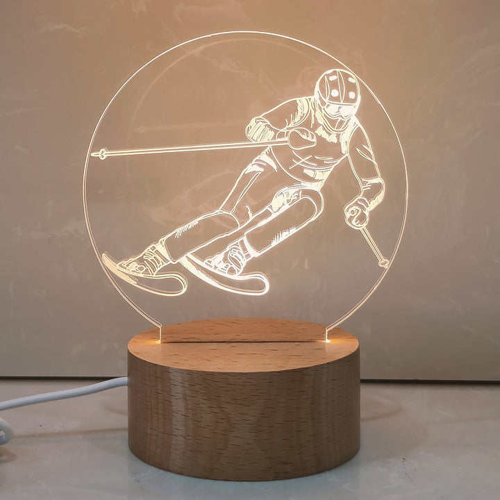 3D Architecture Night Light with Acrylic Screen