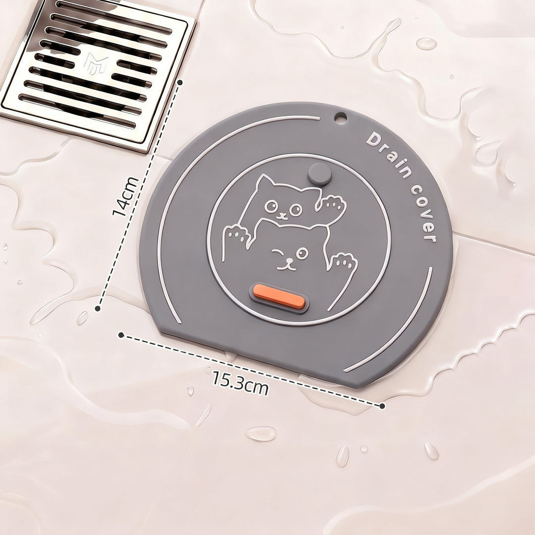 PVC floor drain mat, odor-tight
