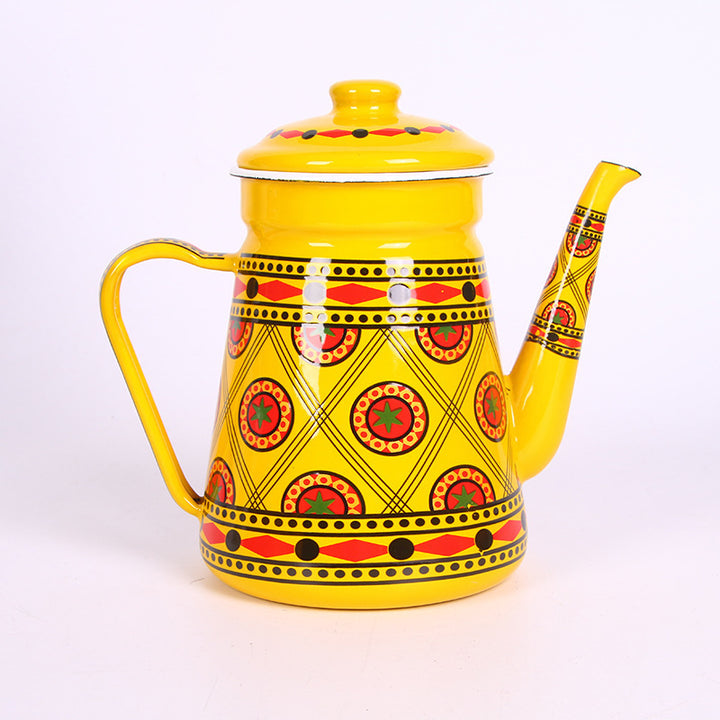Enamel Coffee Pot with Gooseneck, 1.2–1.5 L