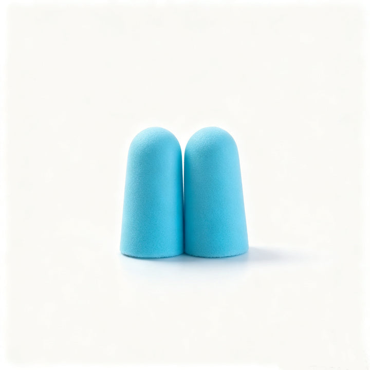 Foam ear plugs, spherical shape, 25×12 mm