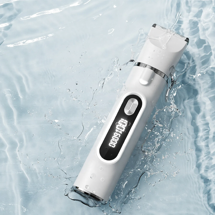 Electric pet hair clipper, rechargeable, for dogs and cats