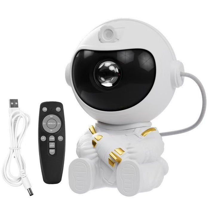 Astronaut projection light with starry sky