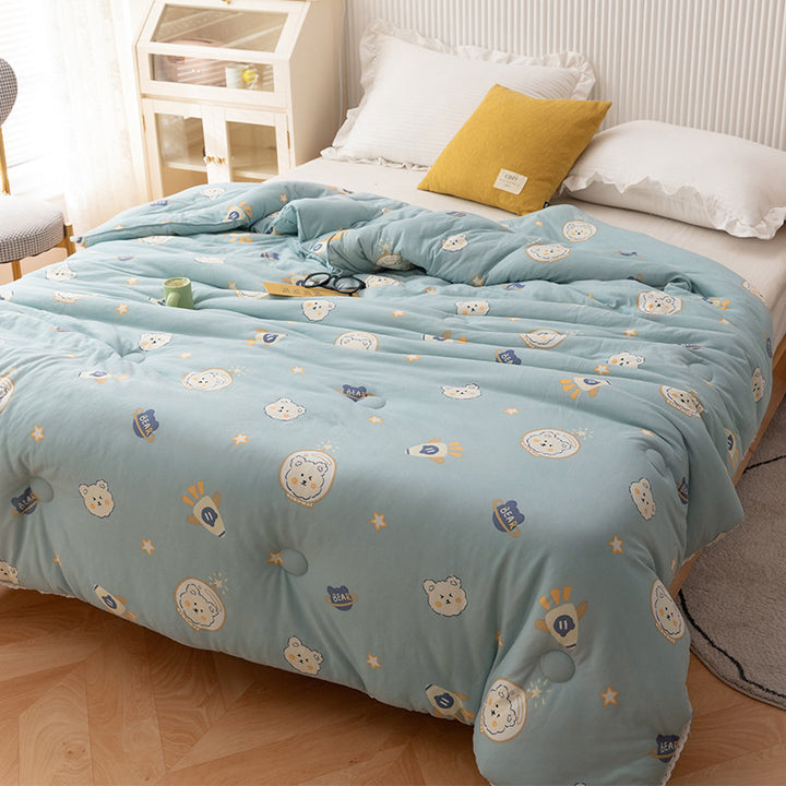 Quilted blanket made of cotton knit, children, four seasons