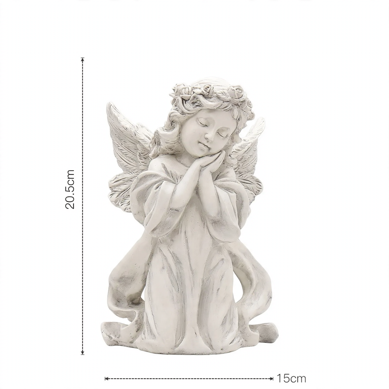 Miniature Angel Figure made of Resin, Table Decoration