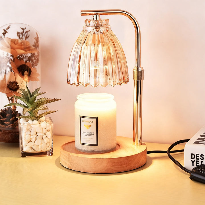 Wax melt fragrance lamp with dimmer function