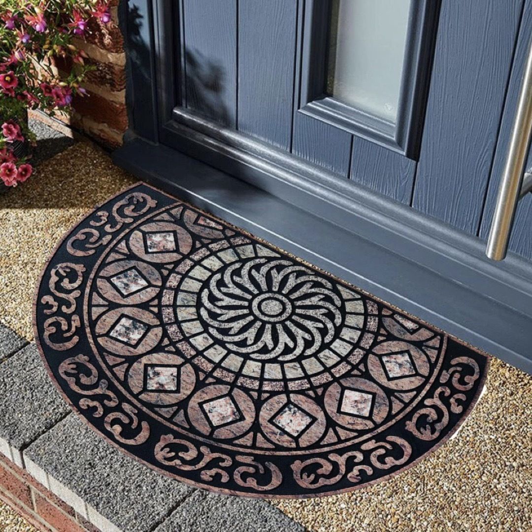Diatomaceous earth doormat, square, non-slip