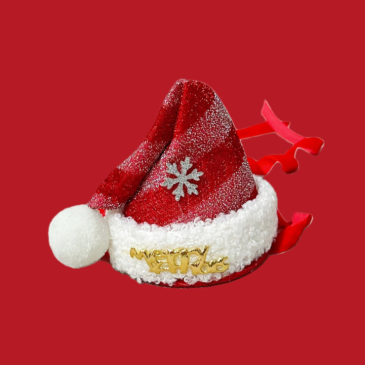 Christmas accessories for pets, hat and bow