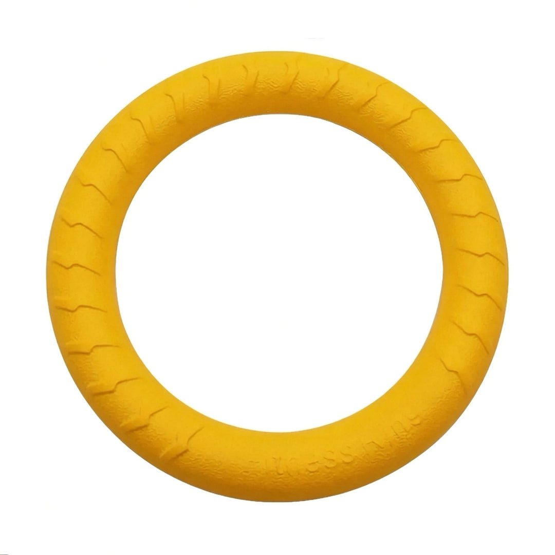 Rubber play ball for dogs with tail