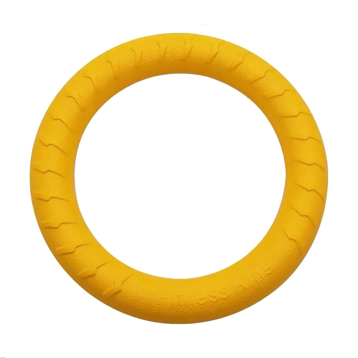 Rubber play ball for dogs with tail