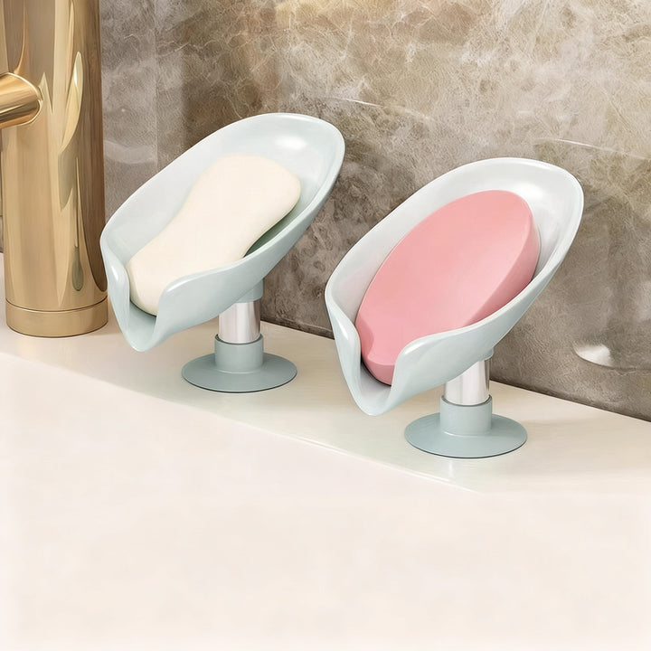 Soap holder with suction cup, wall mounted