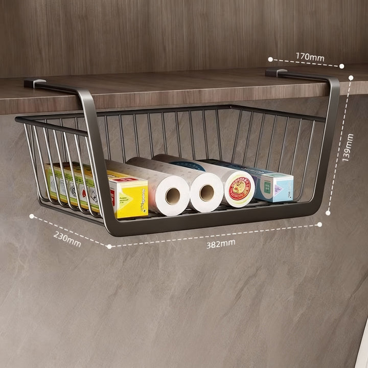 Kitchen wall shelf, extendable, carbon steel