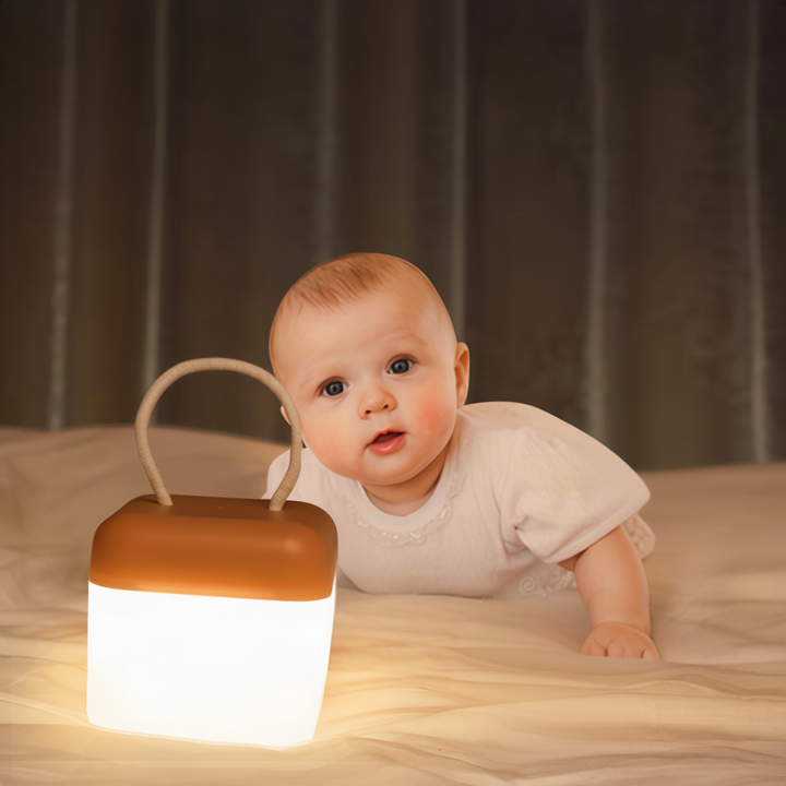 Portable LED lantern with silicone, 10.5 cm