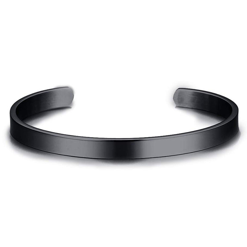 Bracelet made of stainless steel, open, smooth surface
