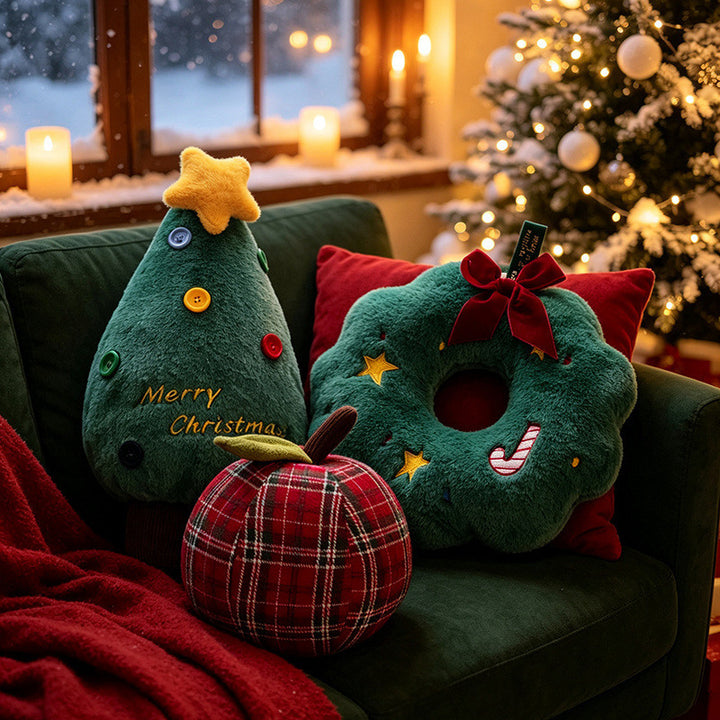 Christmas plush figures, various motifs